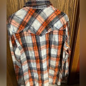 BKE button down shirt orange size large